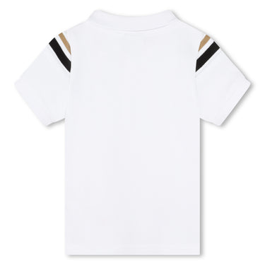 Polo para bebé blanca Boss